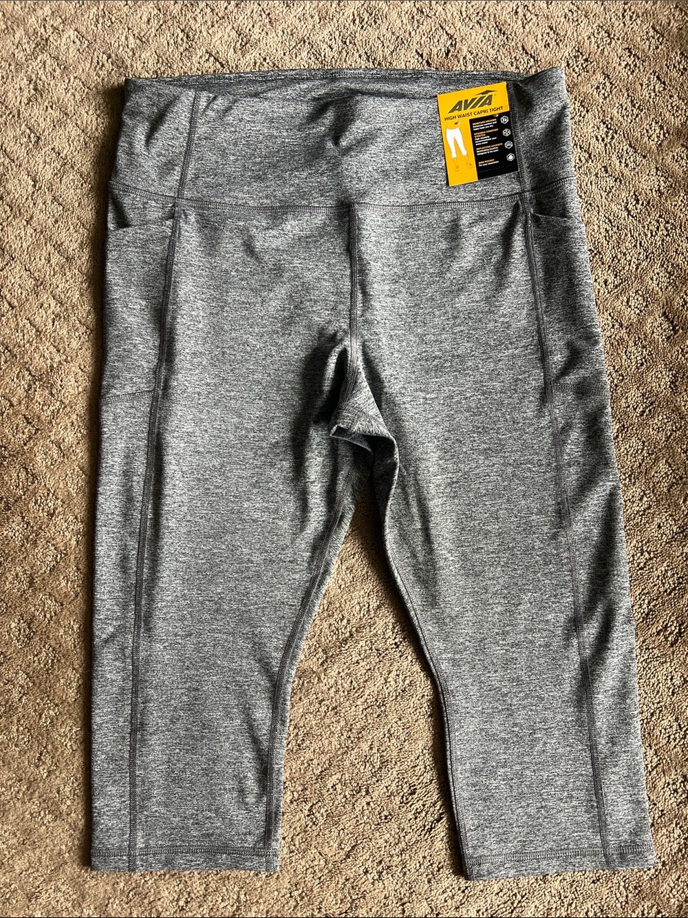 Avia Heather Gray Women's Capri Leggings